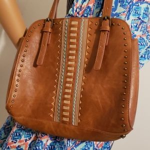 BANDANA LEATHER HANDBAG SIZE MED